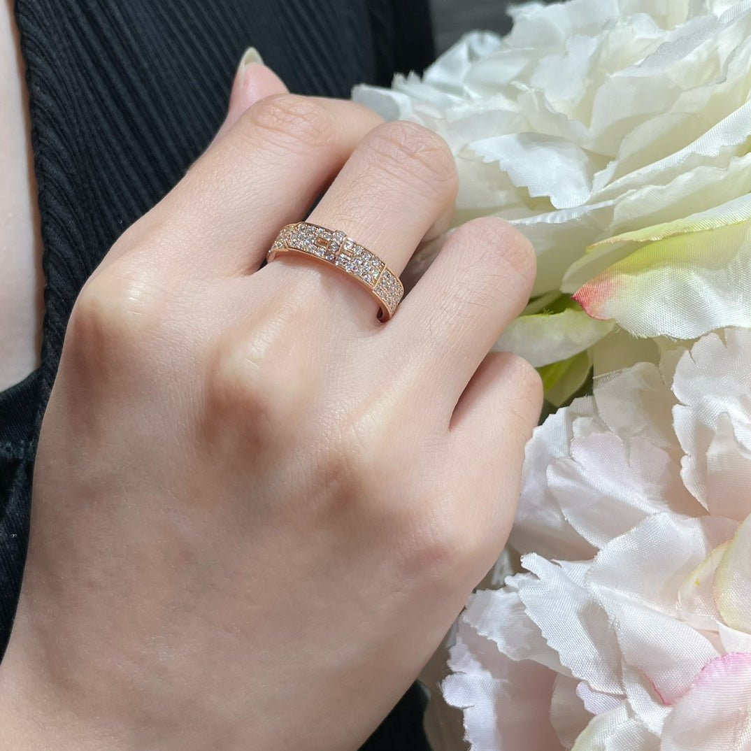 [Regal Gem]KELLY PINK GOLD DIAMOND RING