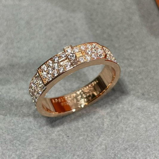 [Regal Gem]KELLY PINK GOLD DIAMOND RING