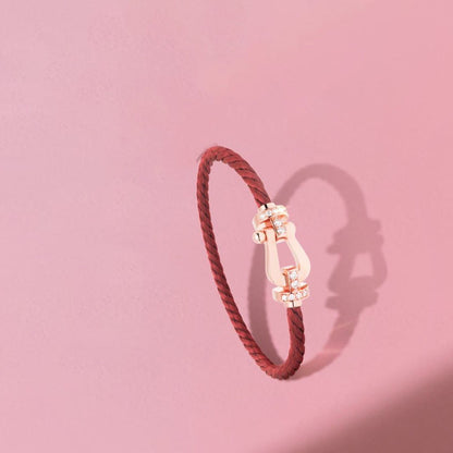 [Regal Gem]FORCE 10 HALF DIAMOND PINK GOLD RED CORDERI LARGE AND MEDIUM MODEL