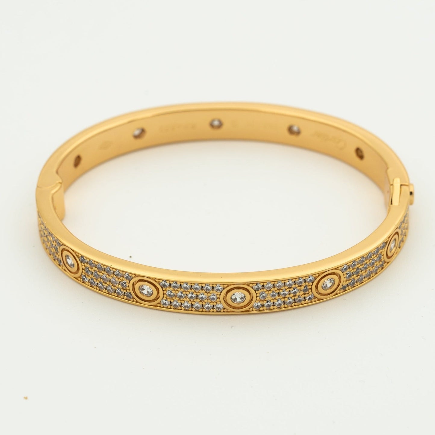 [Regal Gem]LOVE BRACELET 6.1MM DIAMOND-PAVED 10 BIG DIAMONDS