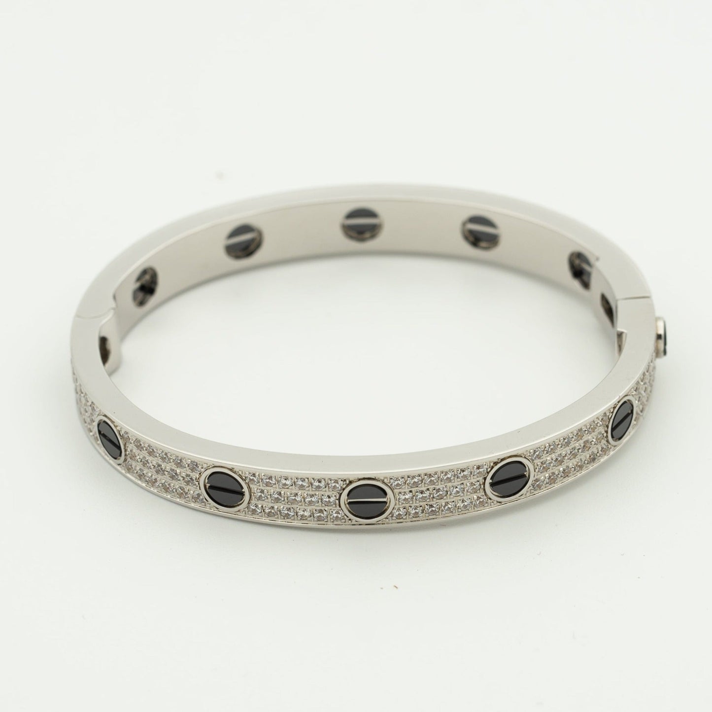 [Regal Gem]LOVE BRACELET 6.1MM DIAMOND-PAVED CERAMIC