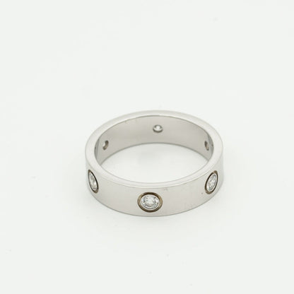 [Regal Gem]LOVE RING 5.5MM 6 DIAMONDS SILVER