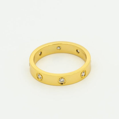 [Regal Gem]LOVE RING 3.6MM 8 DIAMONDS