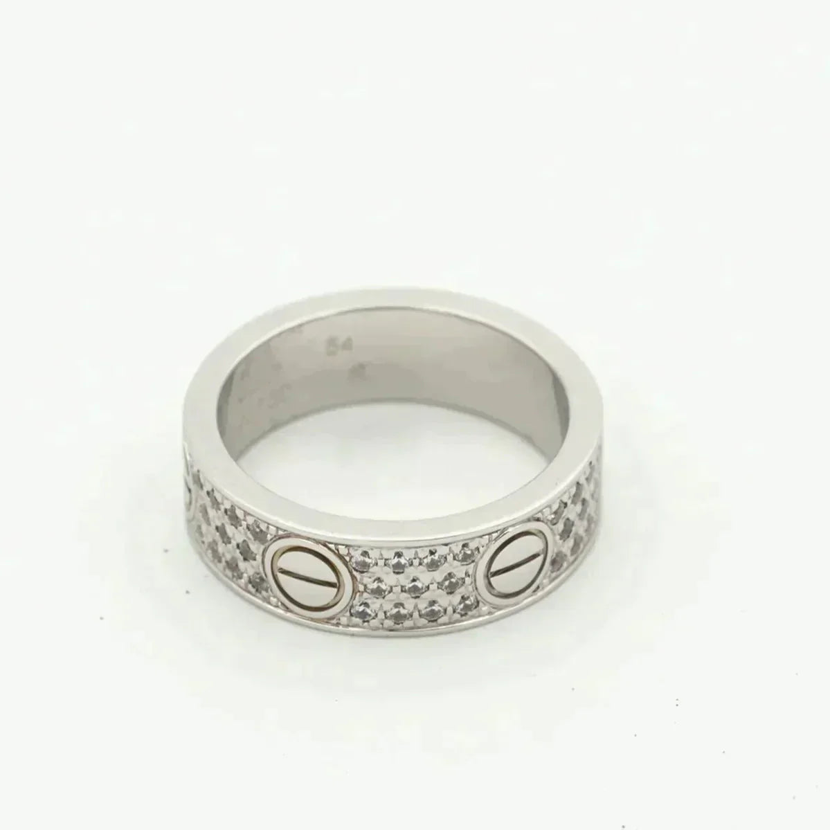 [Regal Gem]LOVE RING 5.5MM DIAMONDS PAVED