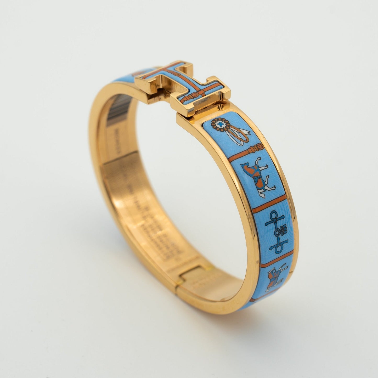 [Regal Gem]H PINK GOLD BRACELET BLUE CERAMIC