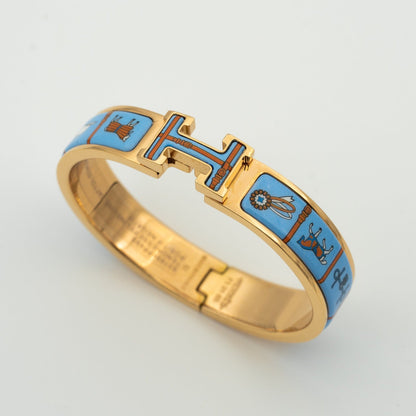 [Regal Gem]H PINK GOLD BRACELET BLUE CERAMIC