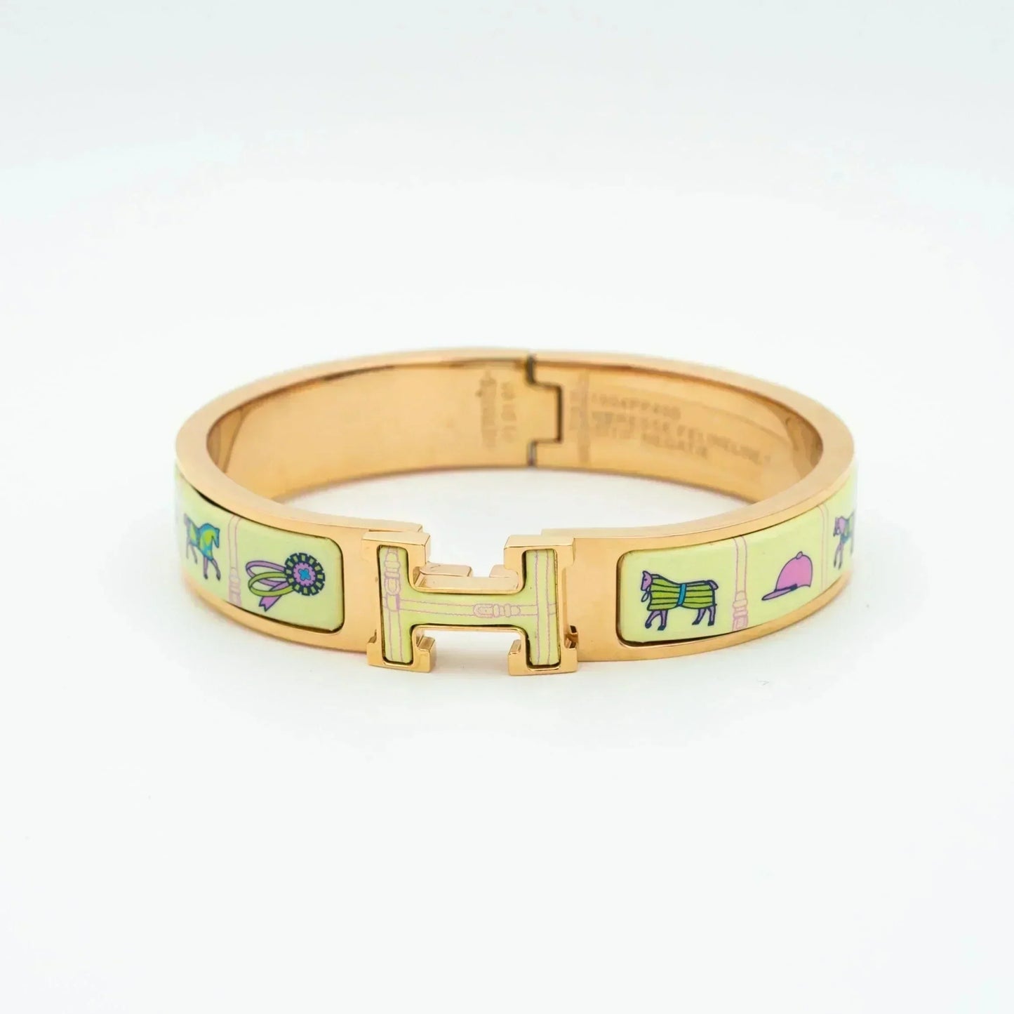 [Regal Gem]H PINK GOLD BRACELET CREAM CERAMIC