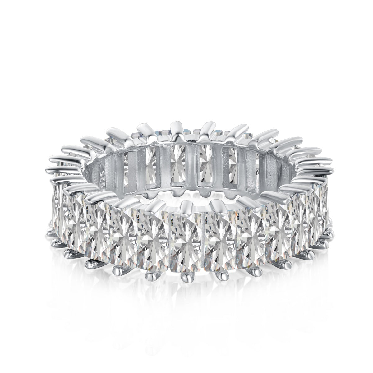 [Regal Gem Jewelry]Unique Colorful Radiant Cut RIng