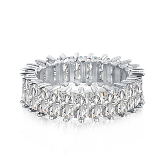 [Regal Gem Jewelry]Unique Colorful Radiant Cut RIng