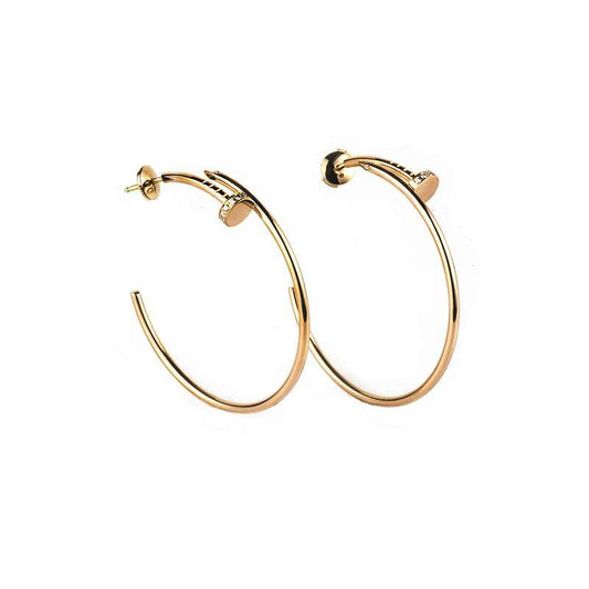 [Regal Gem]JUSTE EARRINGS GOLD DIAMONDS 1.8MM