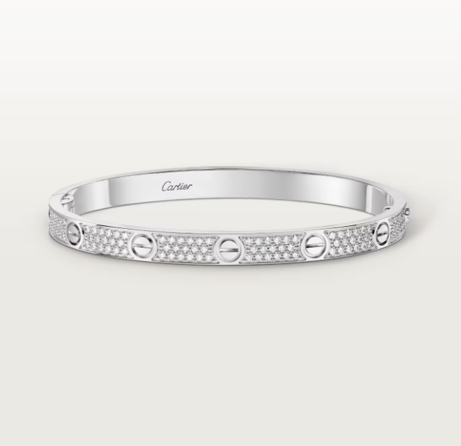 [Regal Gem]NEW-LOVE-4.8MM-Width Diamond-Studded Bracelet