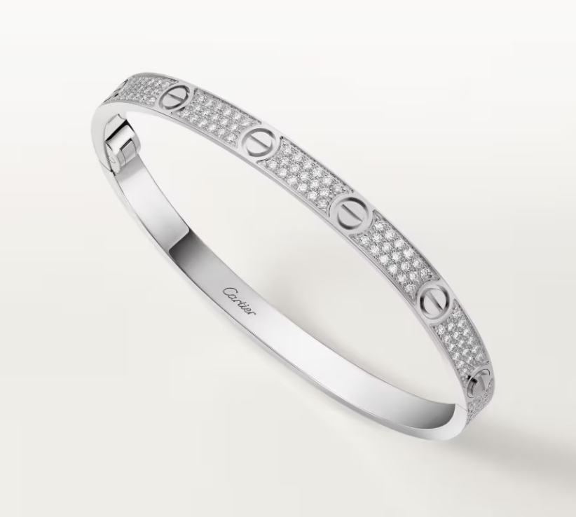 [Regal Gem]NEW-LOVE-4.8MM-Width Diamond-Studded Bracelet