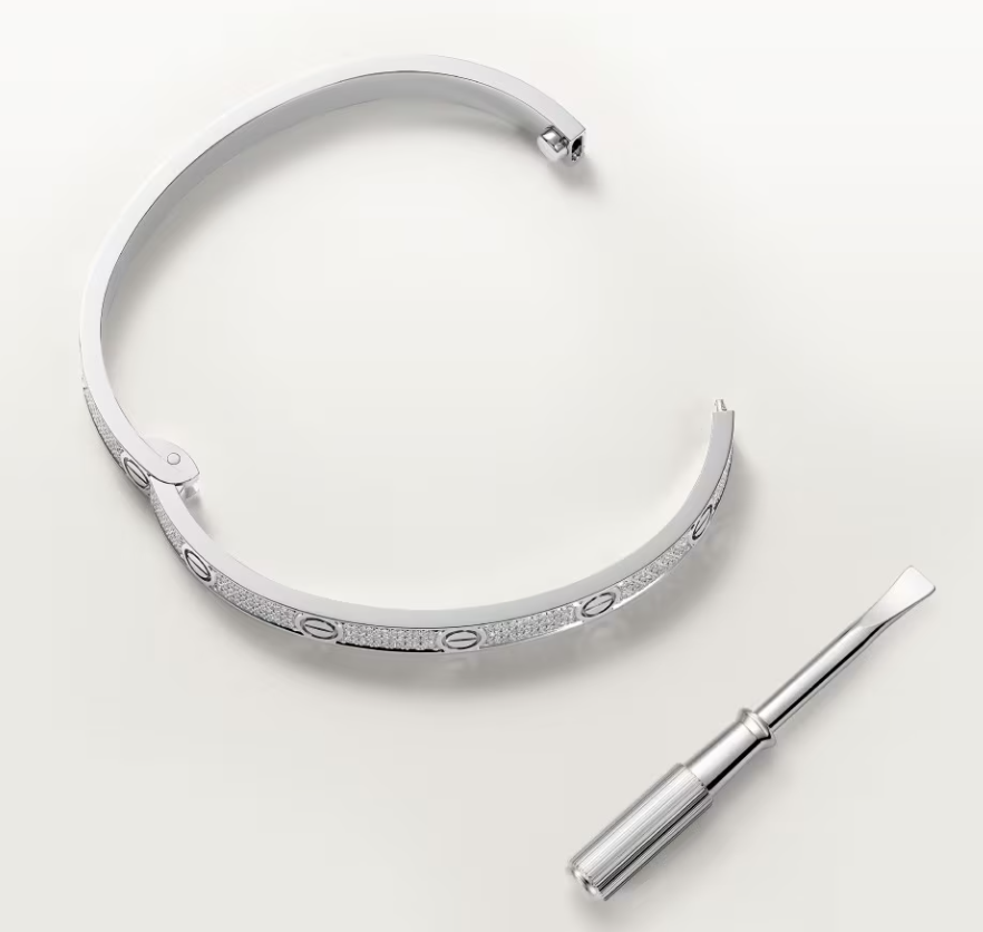 [Regal Gem]NEW-LOVE-4.8MM-Width Diamond-Studded Bracelet