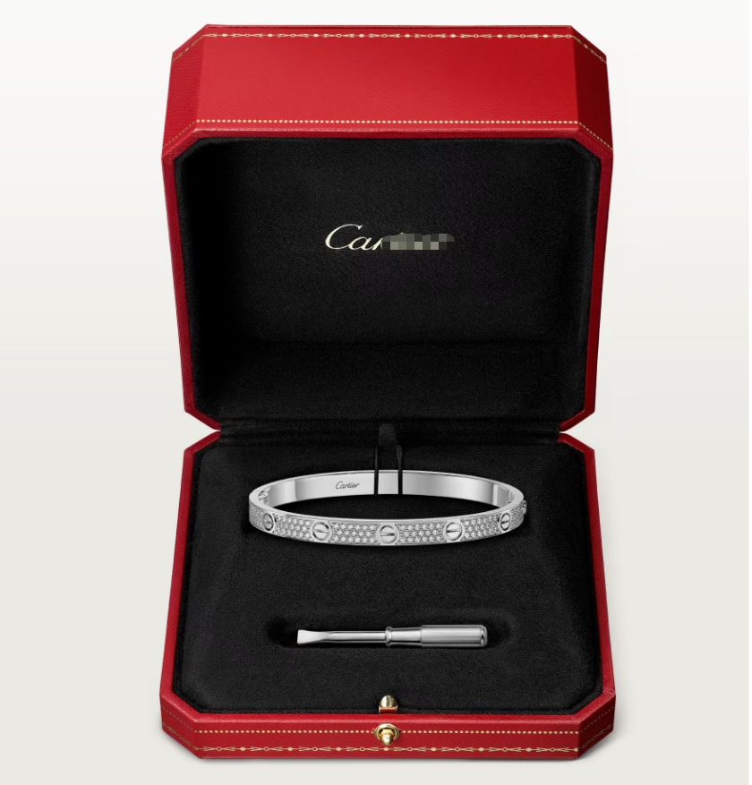[Regal Gem]NEW-LOVE-4.8MM-Width Diamond-Studded Bracelet