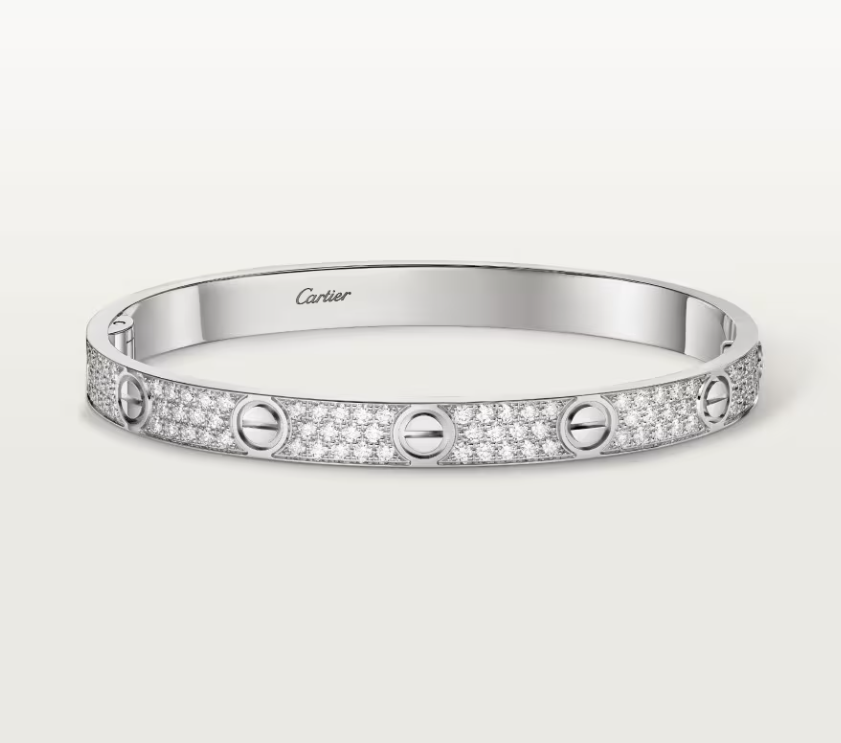 [Regal Gem]NEW-LOVE-6.1MM-Width Diamond-Studded Bracelet