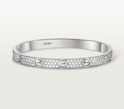 [Regal Gem]NEW-LOVE-6.1MM-Width Diamond-Studded Bracelet