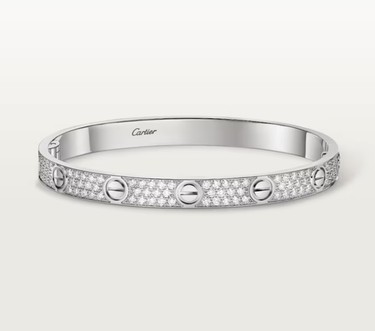 [Regal Gem]NEW-LOVE-6.1MM-Width Diamond-Studded Bracelet