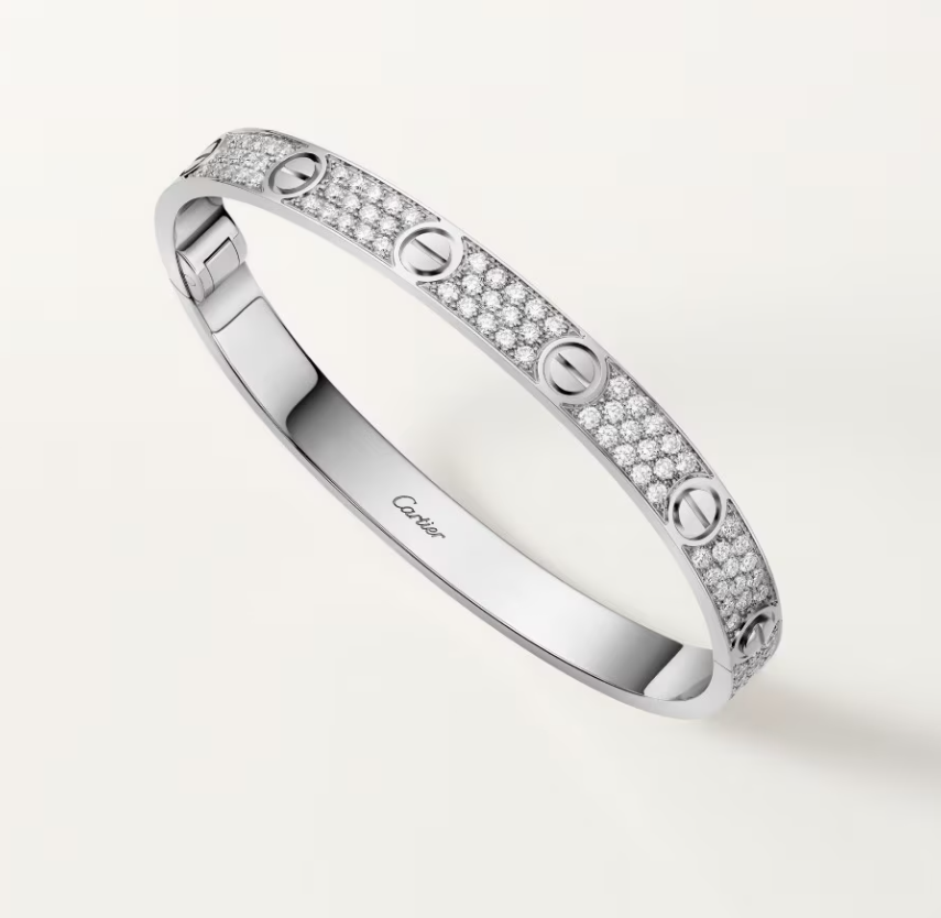 [Regal Gem]NEW-LOVE-6.1MM-Width Diamond-Studded Bracelet