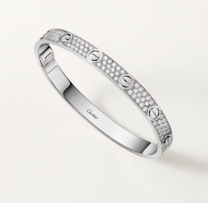 [Regal Gem]NEW-LOVE-6.1MM-Width Diamond-Studded Bracelet