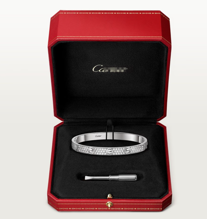 [Regal Gem]NEW-LOVE-6.1MM-Width Diamond-Studded Bracelet