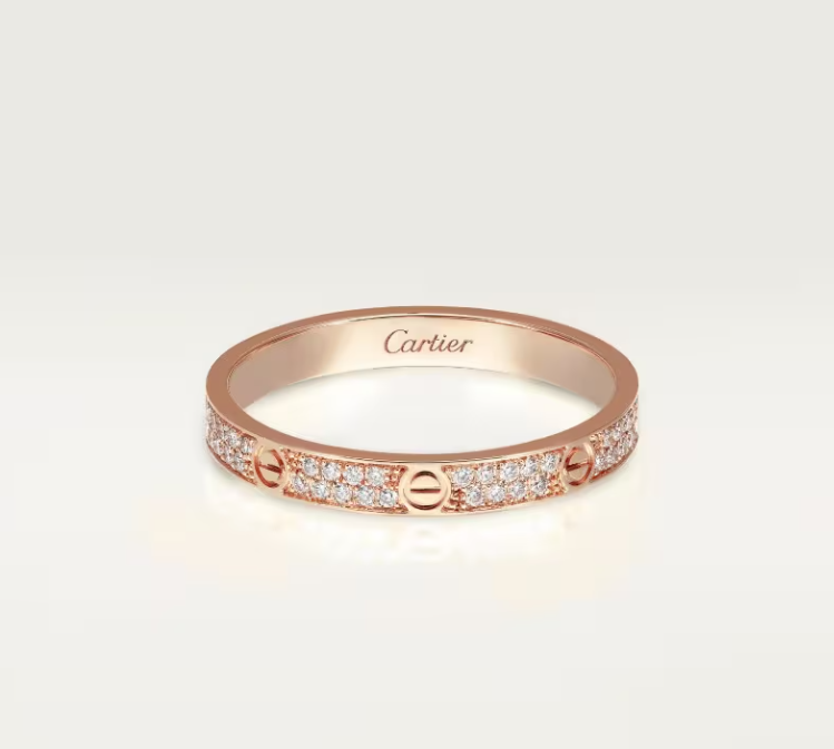 [Regal Gem]LOVE RING 2.6mm-wide full-diamond ring Regal Gem Gold
