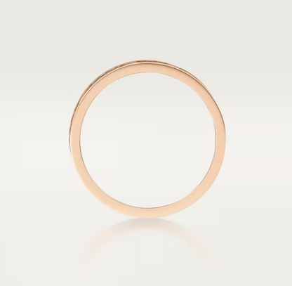 [Regal Gem]LOVE RING 4mm-wide full-diamond ring Regal Gem Gold
