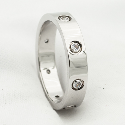 [Regal Gem]LOVE RING 3.6MM 8 DIAMONDS