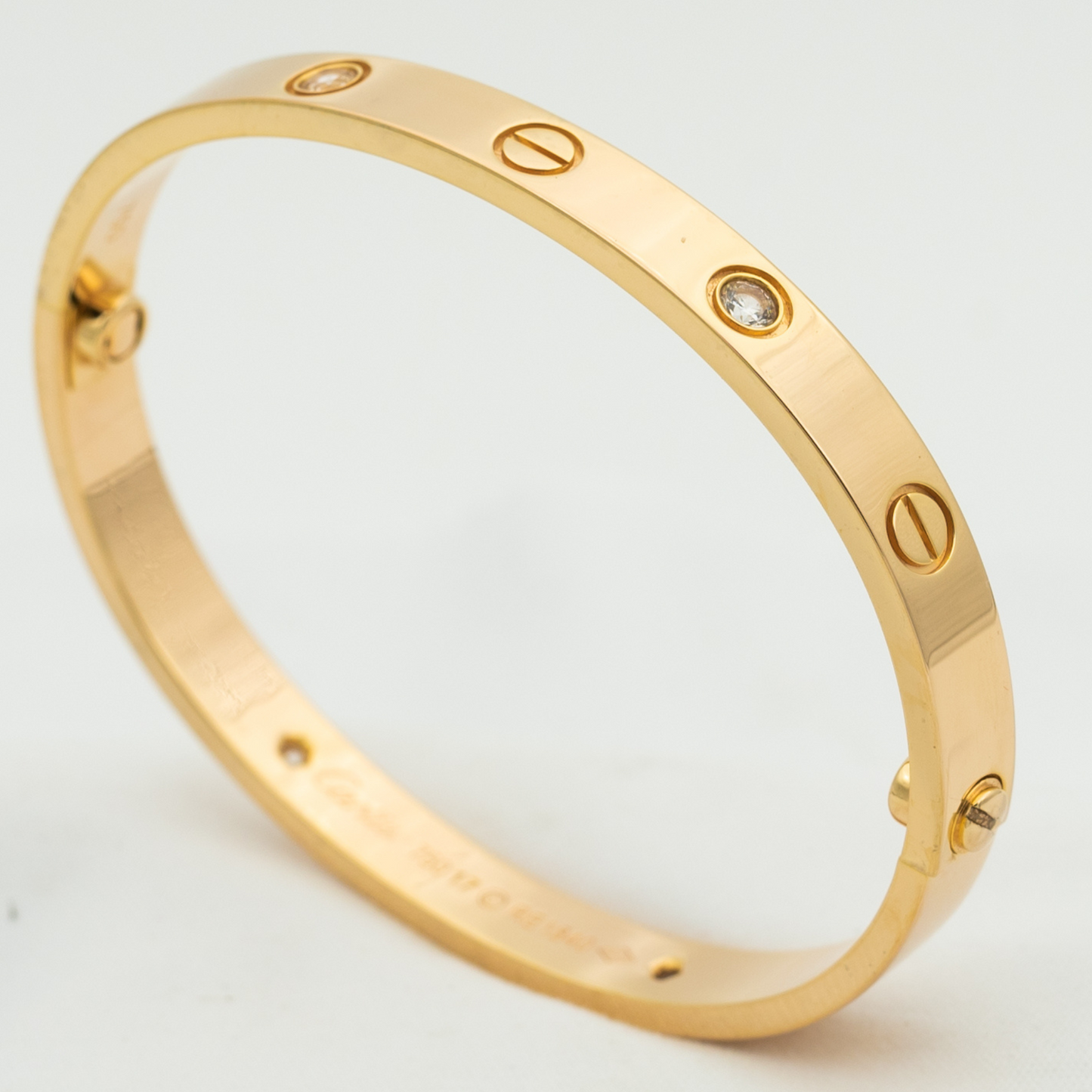 [Regal Gem]LOVE BRACELET 6.1MM 4 DIAMONDS