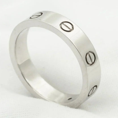 [Regal Gem]LOVE RING 4MM 1 DIAMOND SILVER