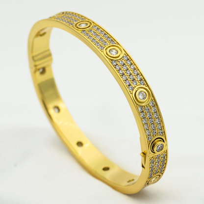 [Regal Gem]LOVE BRACELET 6.1MM DIAMOND-PAVED 10 BIG DIAMONDS