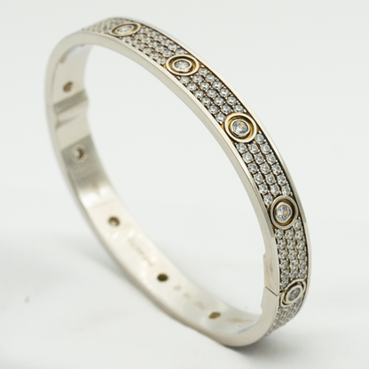 [Regal Gem]LOVE BRACELET 6.1MM DIAMOND-PAVED 10 BIG DIAMONDS