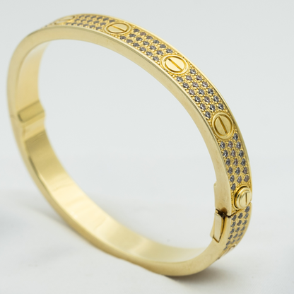 [Regal Gem]LOVE BRACELET 6.1MM DIAMOND-PAVED