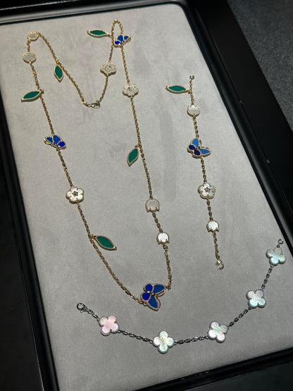 [Regal Gem] 2026 NEW CLOVER 15 MOTIFS LUCKY NECKLACE