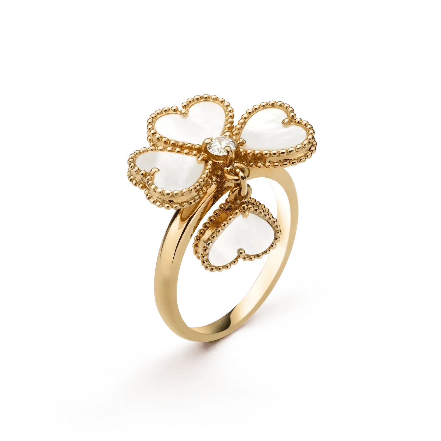 [Regal Gem]SWEET CLOVER WHITE MOP RING