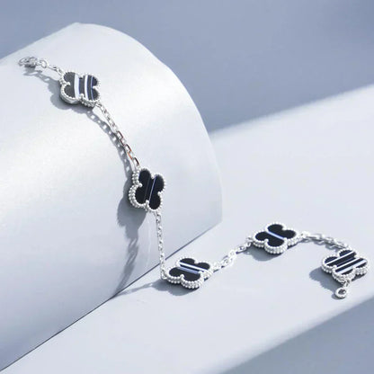[Regal Gem] CLOVER 5 MOTIF PULSAR STONE BRACELET COLLECTION