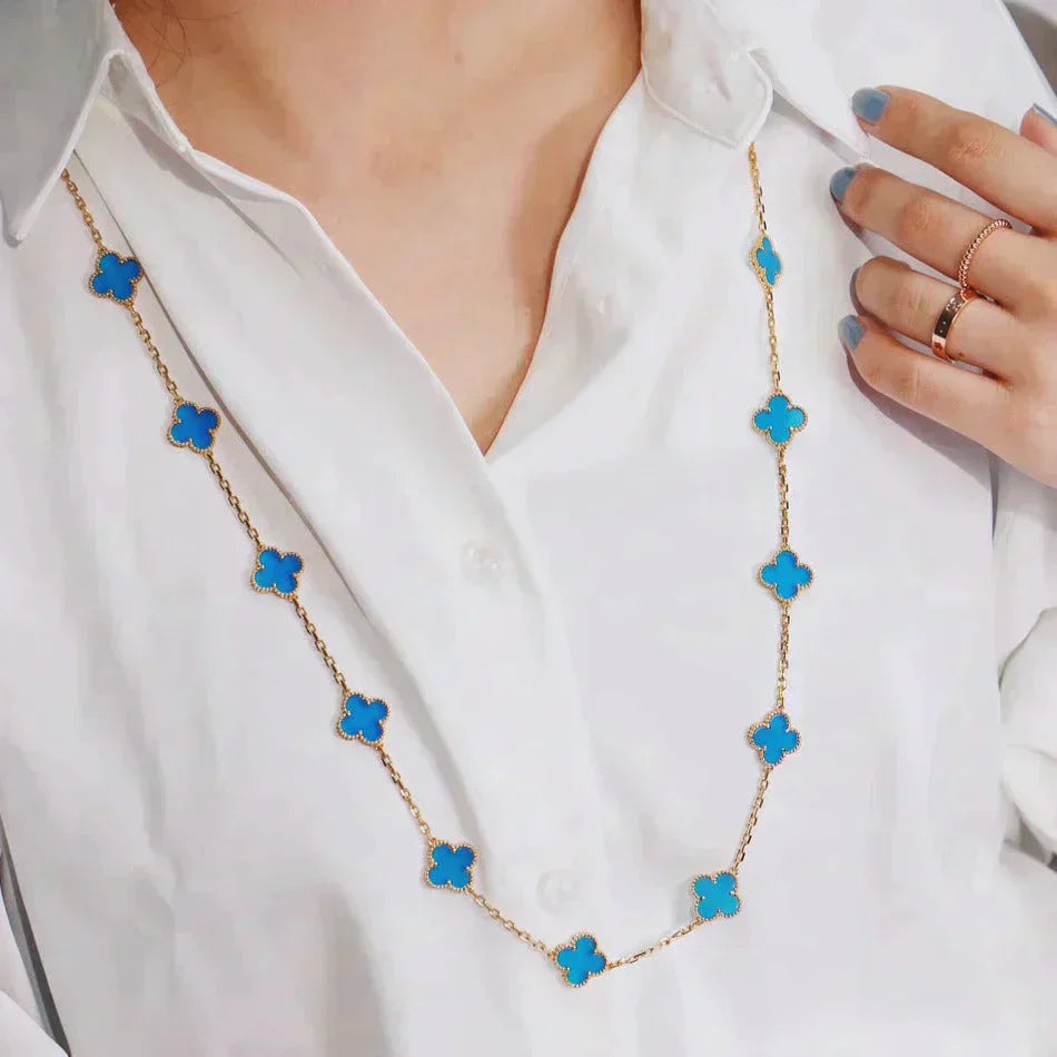 [Regal Gem]CLOVER 20 MOTIFS TURQUOISE GOLD