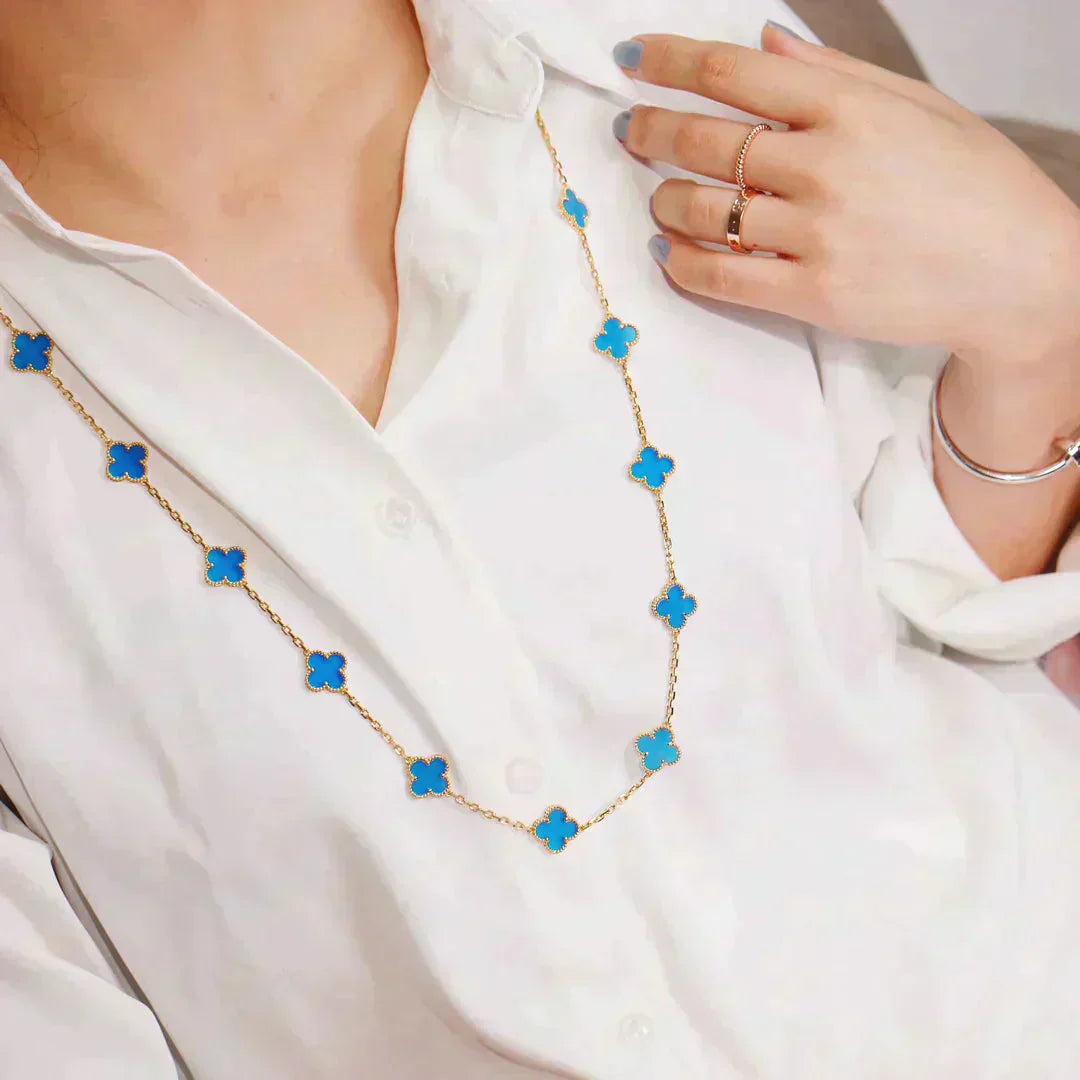[Regal Gem]CLOVER 20 MOTIFS TURQUOISE GOLD