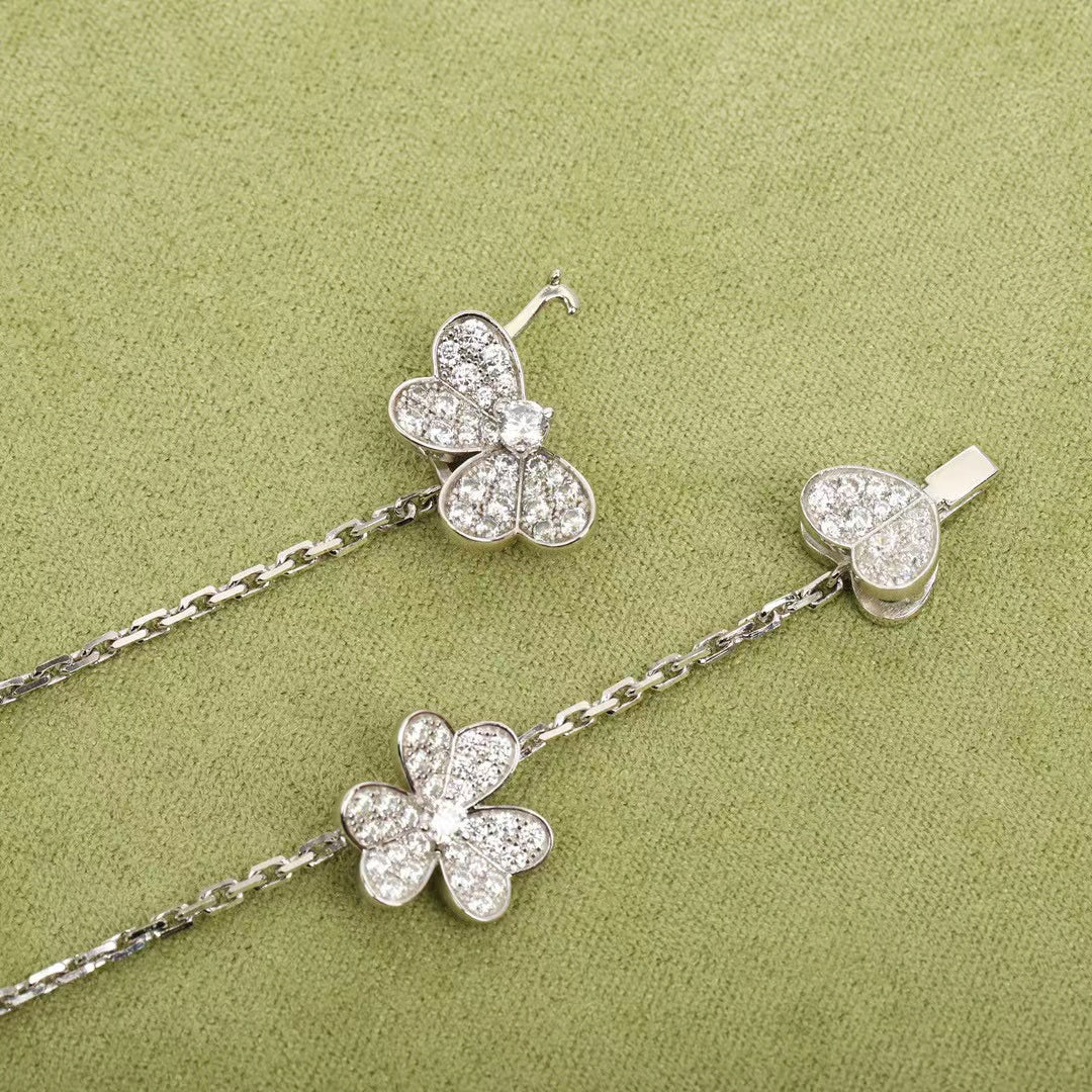 [Regal Gem]FRIVOLE SILVER 9 FLOWERS NECKLACE