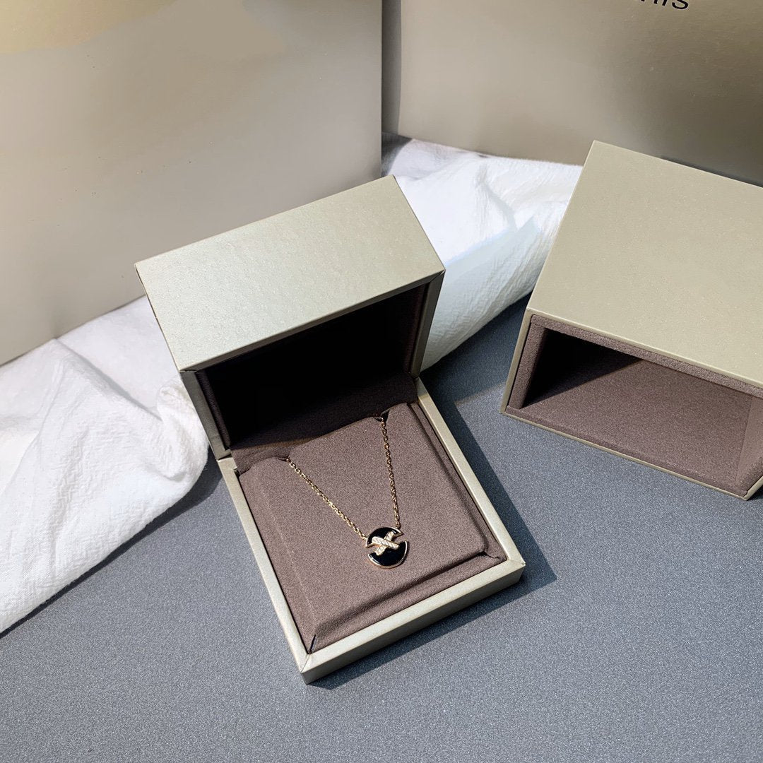 [Regal Gem]JEUX DE PINK GOLD DIAMOND NECKLACE