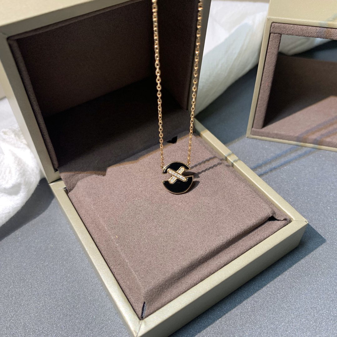 [Regal Gem]JEUX DE PINK GOLD DIAMOND NECKLACE