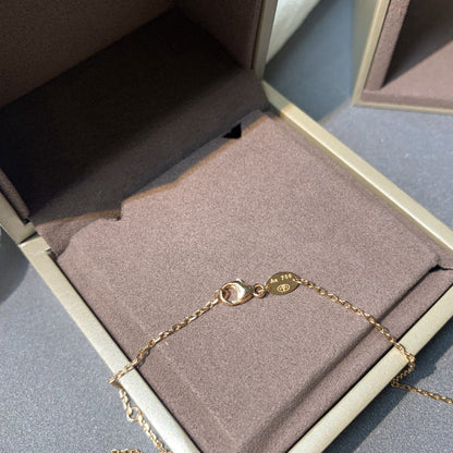 [Regal Gem]JEUX DE PINK GOLD DIAMOND NECKLACE