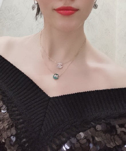 [Regal Gem]JEUX DE PINK GOLD DIAMOND NECKLACE
