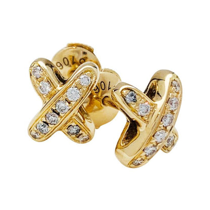 [Regal Gem]JEUX DE GOLD DIAMOND EARRINGS