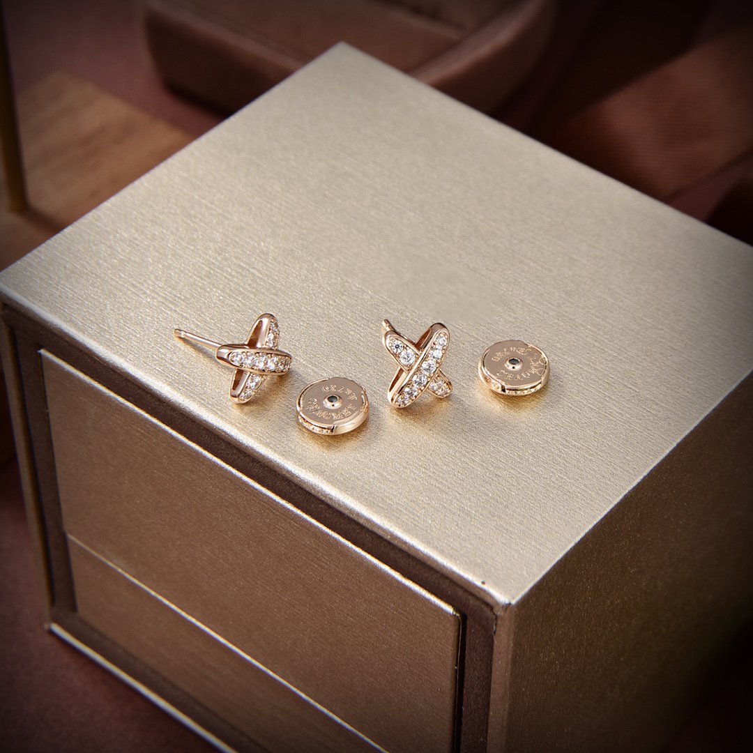 [Regal Gem]JEUX DE GOLD DIAMOND EARRINGS