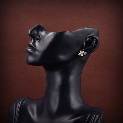 [Regal Gem]JEUX DE GOLD DIAMOND EARRINGS
