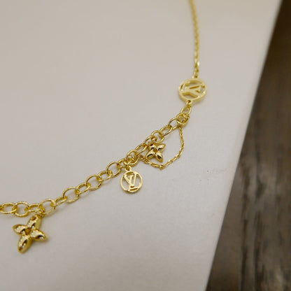 [Regal Gem]BLOOMING SUPPLE NECKLACE BRASS