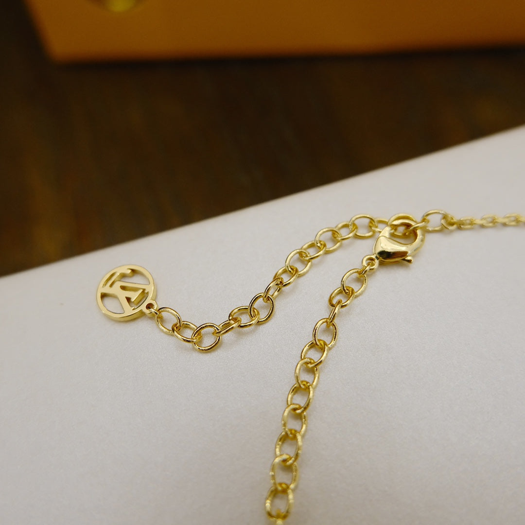 [Regal Gem]BLOOMING SUPPLE NECKLACE BRASS