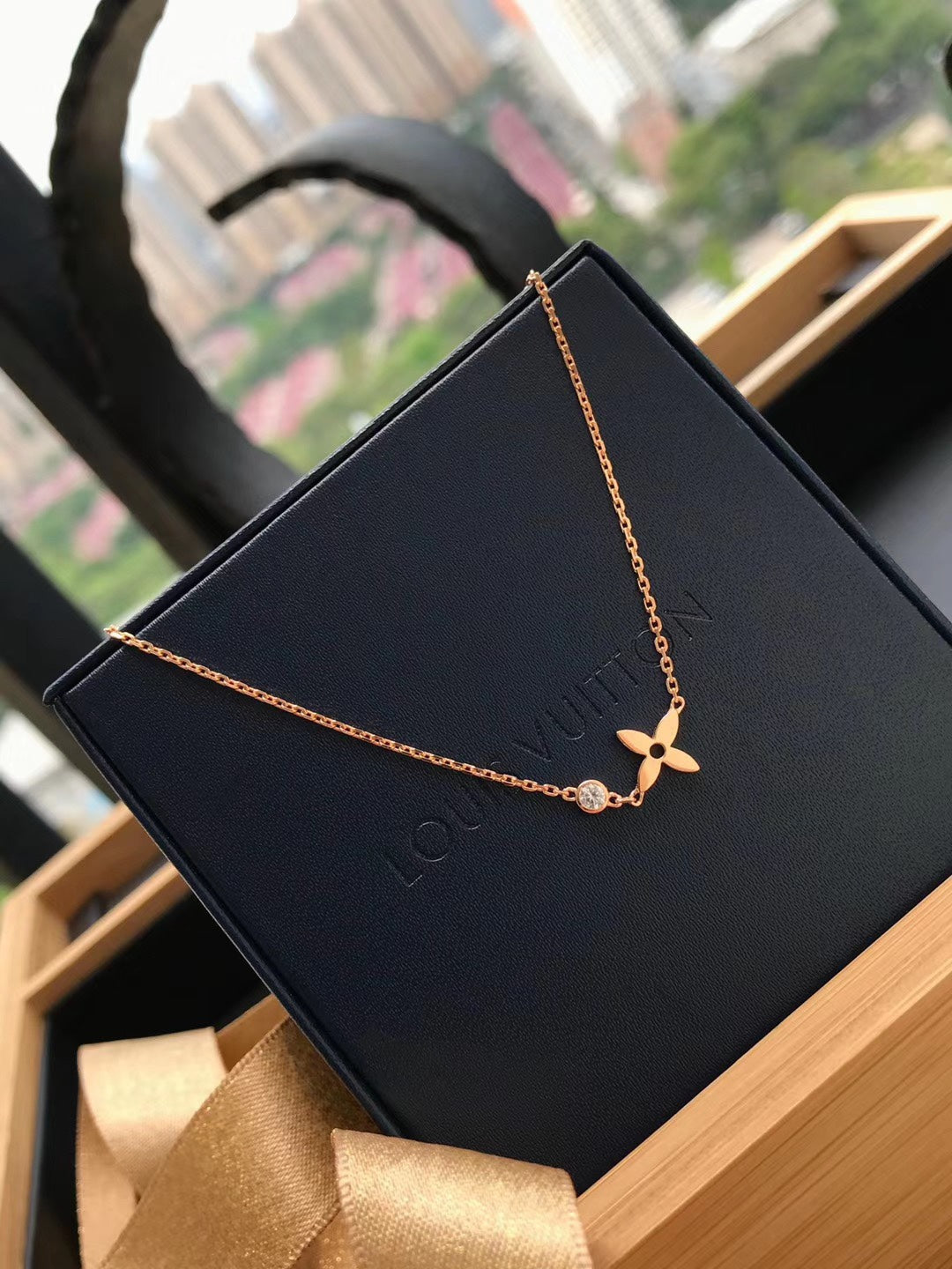 [Regal Gem]BLOSSOM PENDANT PINK GOLD AND DIAMOND