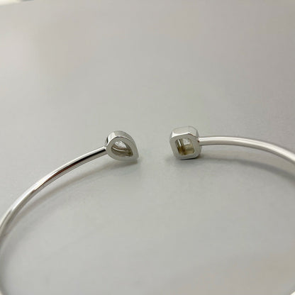 [Regal Gem]JONC FLEX MY TWIN TOI & MOI SILVER DIAMOND BRACELET