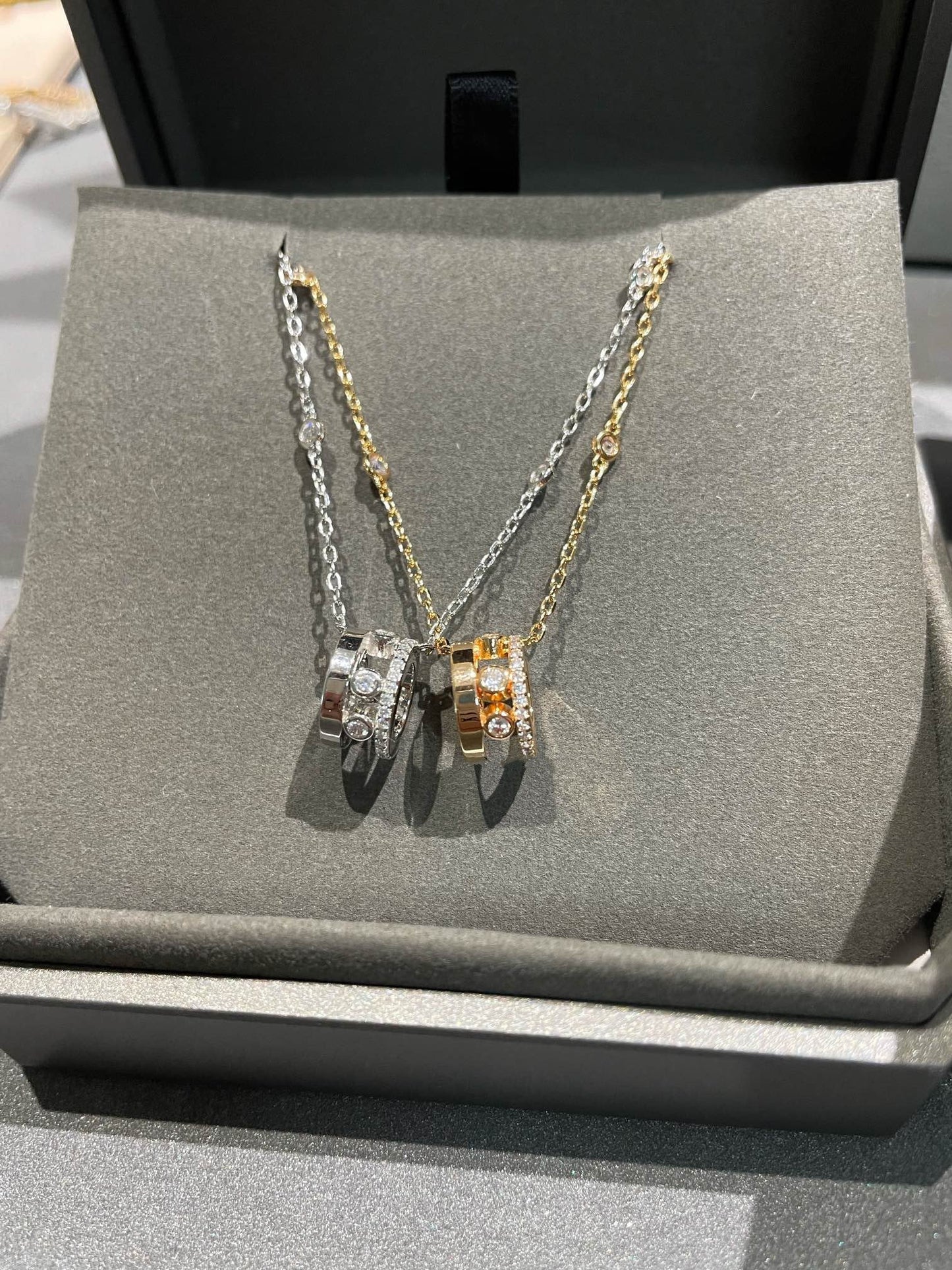 [Regal Gem]CHAIN MOVE ROMANE PEDAND NECKLACE